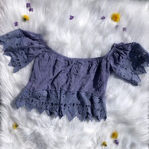 Iris Off the Shoulder Crop Top